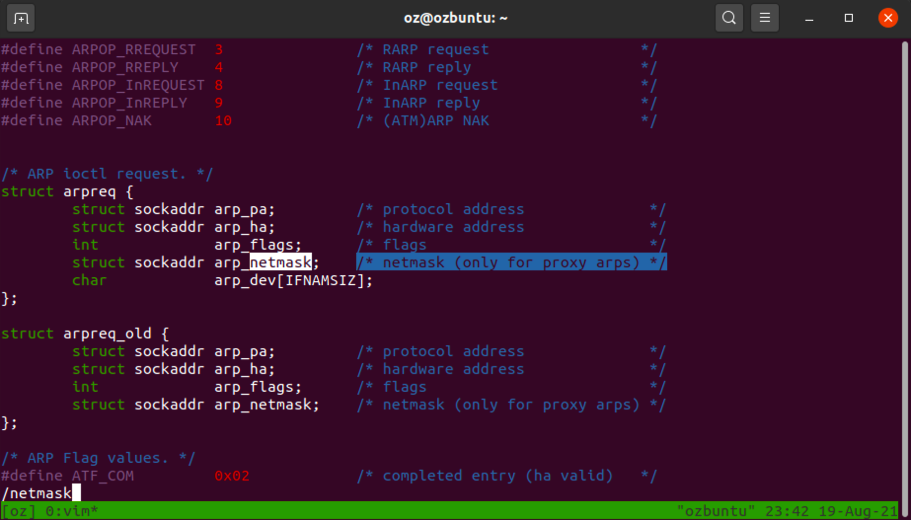 The curious case of ARP Netmask