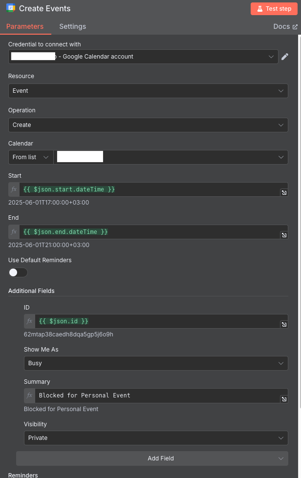 Solving Multi-Calendar Conflicts with n8n